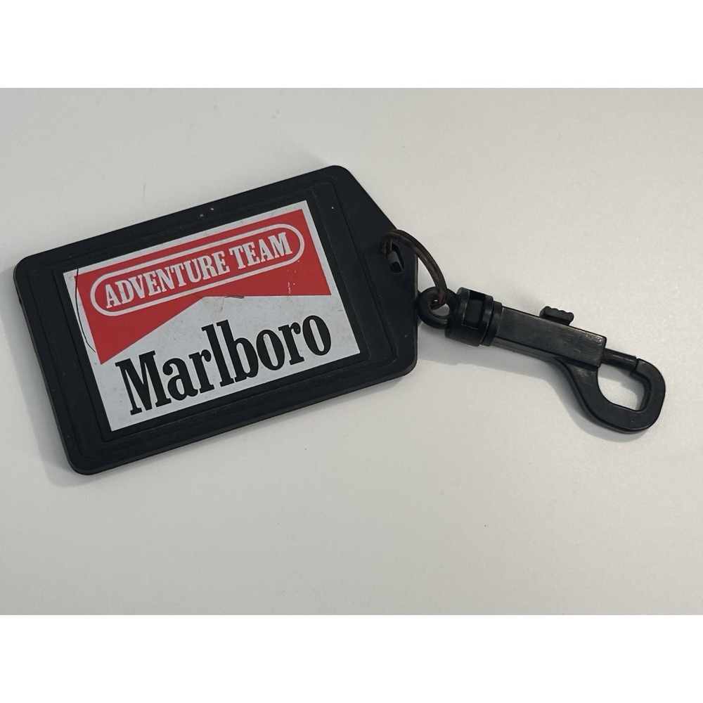 Vtg. Promotional Marlboro Adventure Team Luggage Tag